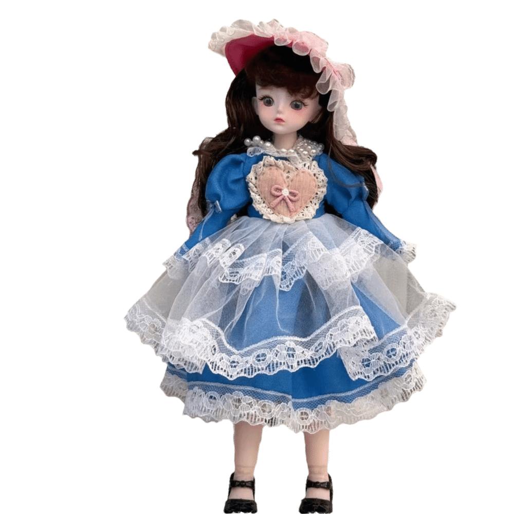 Attractive Eyes Princess Dress Up BJD Dolls Princess Makeup Ball Joint Doll Birthday Gift