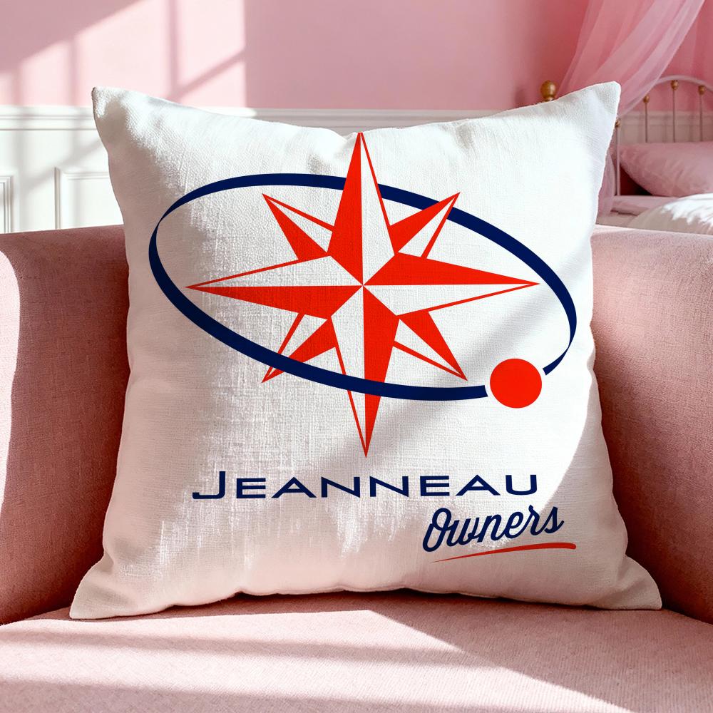 Brand JJeanneau Cushion Cover Breathable Linen Pillowcase Summer Odorless EcoFriendly Invisible Zipper Washable