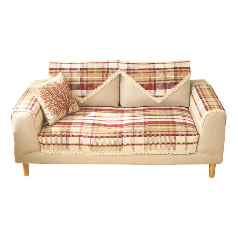 Red Sofa Cushion Wedding Four Seasons Universal Cotton Sofa Cushion Wedding Engagement with Sofa Towel Sofa Cover Cover Cloth