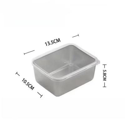 Stainless Steel Food Container with Cover Small Thicken Fresh-keep Food Fruit Lid Sealed Storage Box Kitchen Fridge Organizer