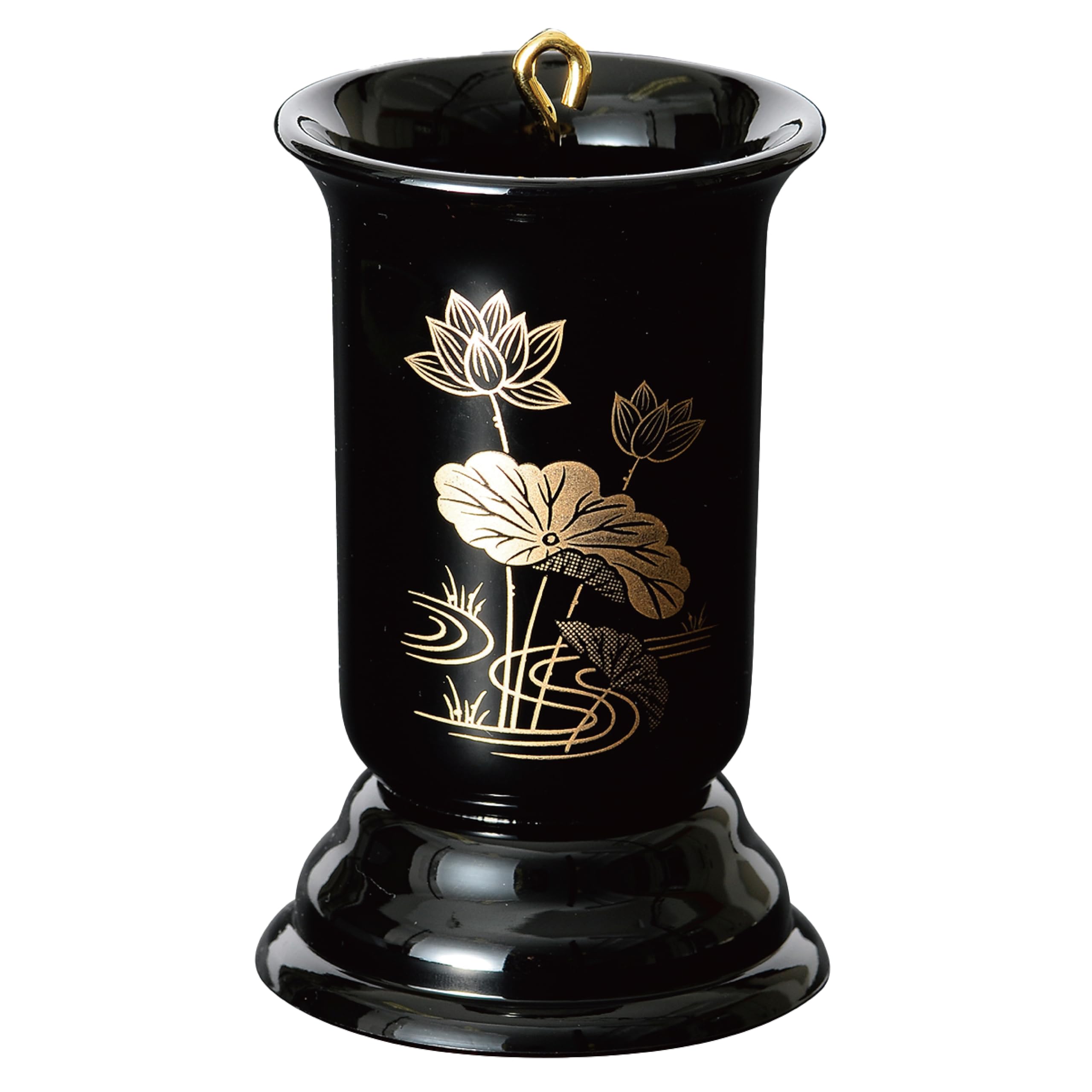 

Sunmany Оригинальный подсвечник для буддийского алтаря, подходит для коротких свечей, Лакированная посуда Яманака, Сделано в Японии, Аксессуары для буддийского алтаря, Черный лотос,