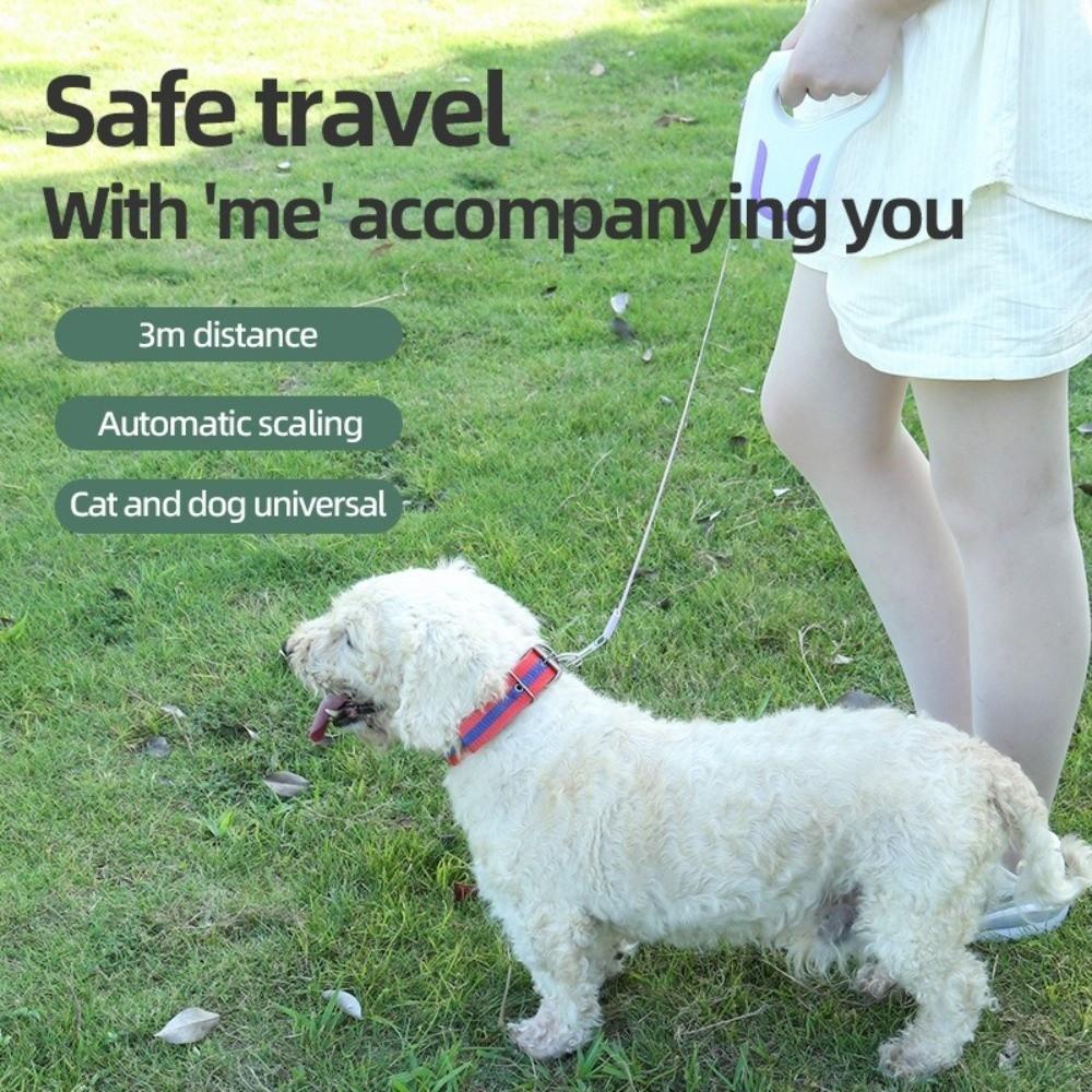 3m Extendable Retractable Dog Leash Adjustable Pet Walking Lead LED Luminous Leash  Outdoor Walking