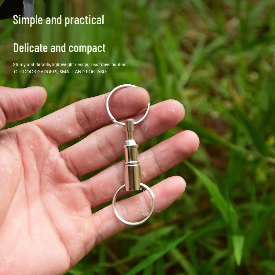 Mutter-Kind EDC Schnellverschluss Doppelring Schlüsselanhänger