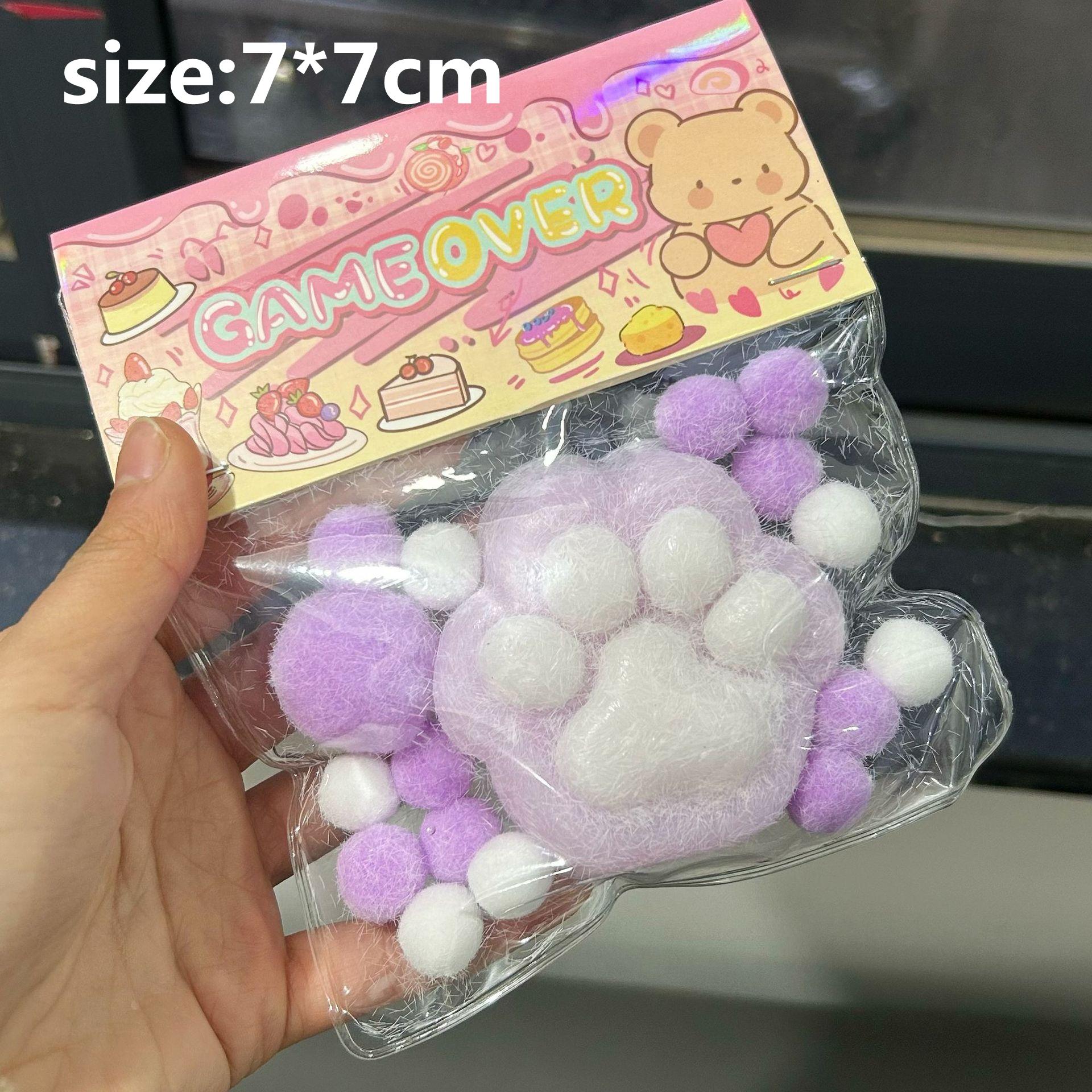 

Toys Kids Childrens Toys Soft Cat Paw Taba Squishy Fidget Toy Cute Cat Paws Squeeze Slow Rebound Decompression Toy Anti Stress Adults фиолетовый
