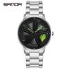China Factory Mens Quartz Watch Sanda 1106 Original Stainless Steel Band Water Resist Chronograph Luminous Casual Watches