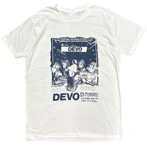 Rare Devo Band 90s White T Shirt Men Women Unisex Gift Tee Classic