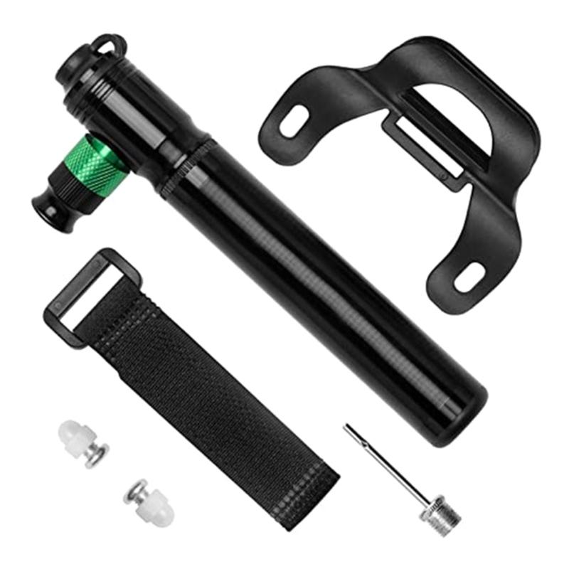 Bikes Pump Aluminum Alloys 100PSI Bikes Pump Outdoor Bikes Cyclings Tire Needle Inflators 1 чёрный