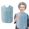 Reusable Coral Fleece Clothing Protective Cover for Special Needs Adults Elderly Large Towel Bib Washable Adjustable Bib