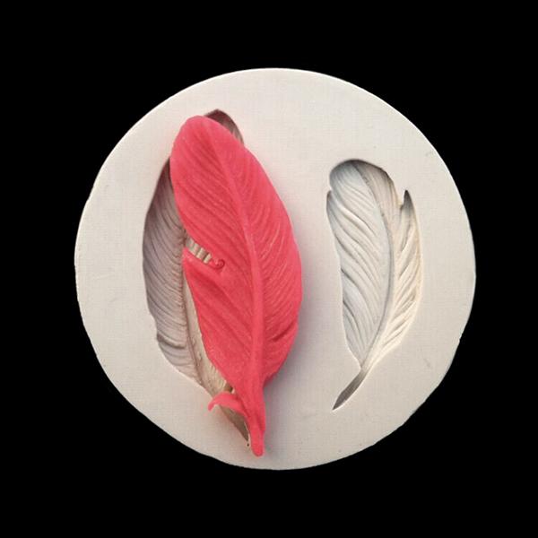 

Силиконовая форма Перо Сахарная мастика Шоколад Кекс Фондант Инструменты для украшения торта