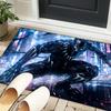 Black panther Area Rug Suitable for Indoor And Outdoor,Carpets for Playroom, Homes, Offices, Living Rooms,Home Decor,Christmas Fan Gift