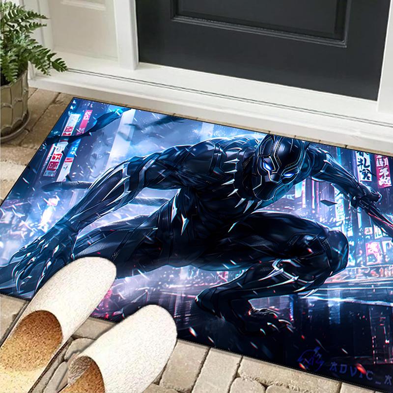Black panther Area Rug Suitable for Indoor And Outdoor,Carpets for Playroom, Homes, Offices, Living Rooms,Home Decor,Christmas Fan Gift