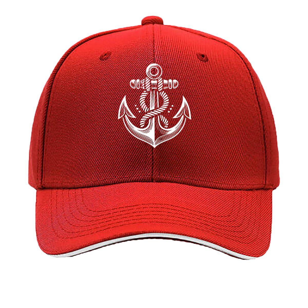 Nautical Anchor Printed Adjustable HipHop Style for Unisex And Women Sailor Adventure Dad Hat Sandwich Baseball Cap One Size