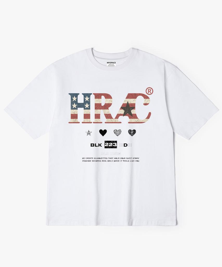 Hilukaakaibeu Hrac Flag Block Short Sleeve T-Shirt