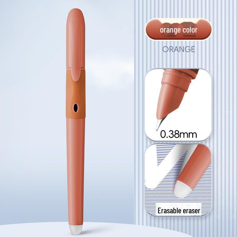 Zhengzi Student Fountain Pen - Iridium Gold 0.5mm Nib, 0.38mm Replaceable Ink Capsule, Steel Construction
