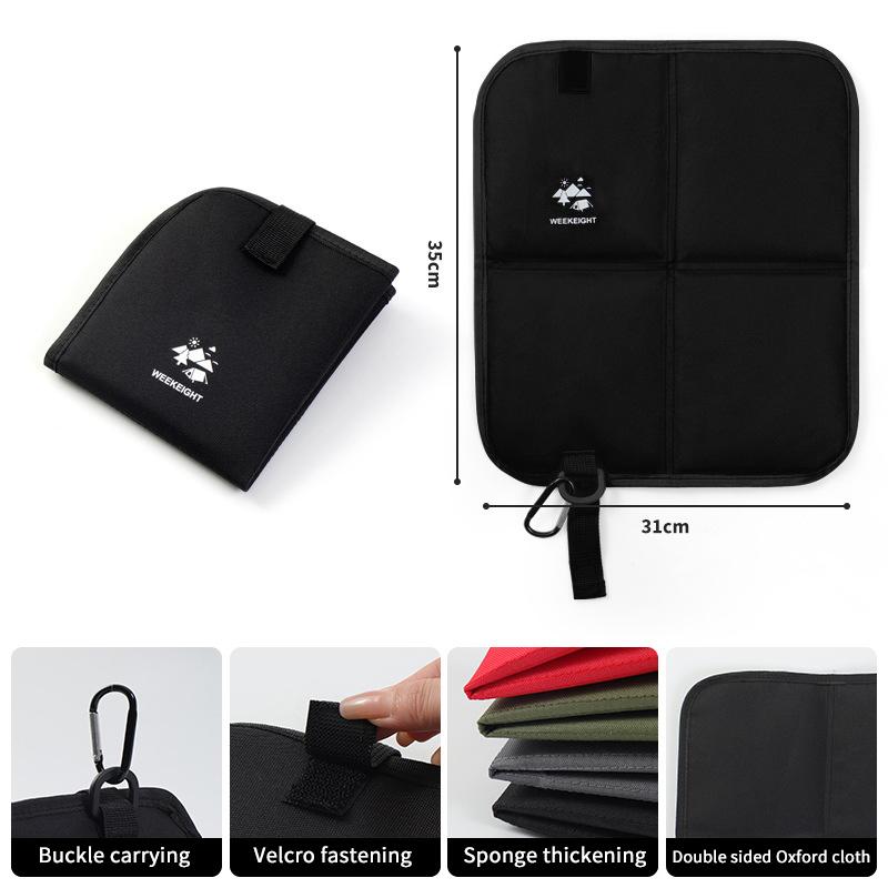 Foldable Camping Sitting Pad 600D Oxford Cloth Waterproof Outdoor Cushion Lightweight Portable Beach Picnic Mat for Travel