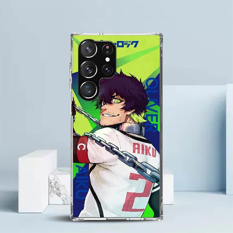 Hot Anime Blue Lock Soft Cover for Samsung Galaxy S25 Edge S26 S24 S23 Ultra Phone Case S22 S21 Plus S20 FE Print Pattern Shell
