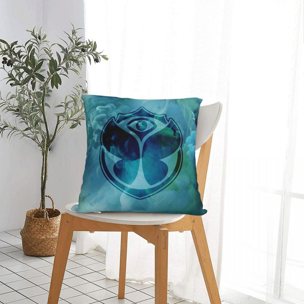 Tomorrowlandd Music Festival Pillow Case Butterfly Cushion Covers Funny Zippered Decorative Pillowcase For Home 45*45Cm