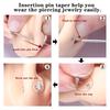 Grasper And Curved Piercing Guide Needle Set For Easy Accurate Body Piercing On Sensitive Skin