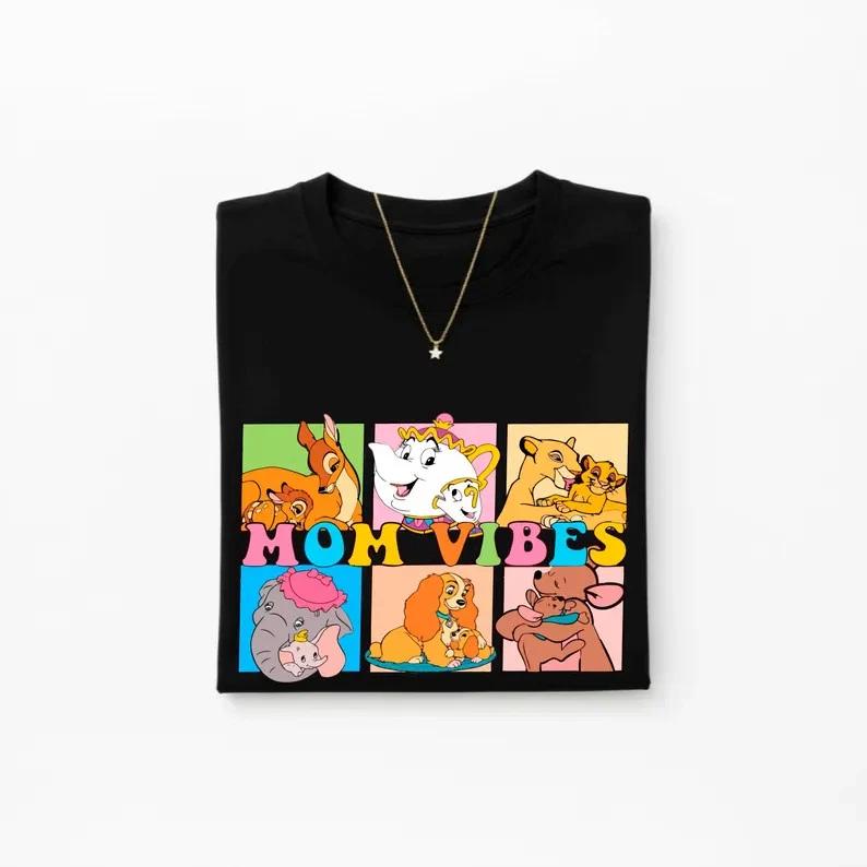 Mom Vibes Shirt Classic Mothers Tee Bambi Dumbo S