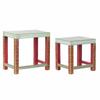 DKD Home Decor-Side Table DKD Home Decor 8424001853243 Natural Multicolor Acrylic Mango Wood 45 X 30 X 45 Cm