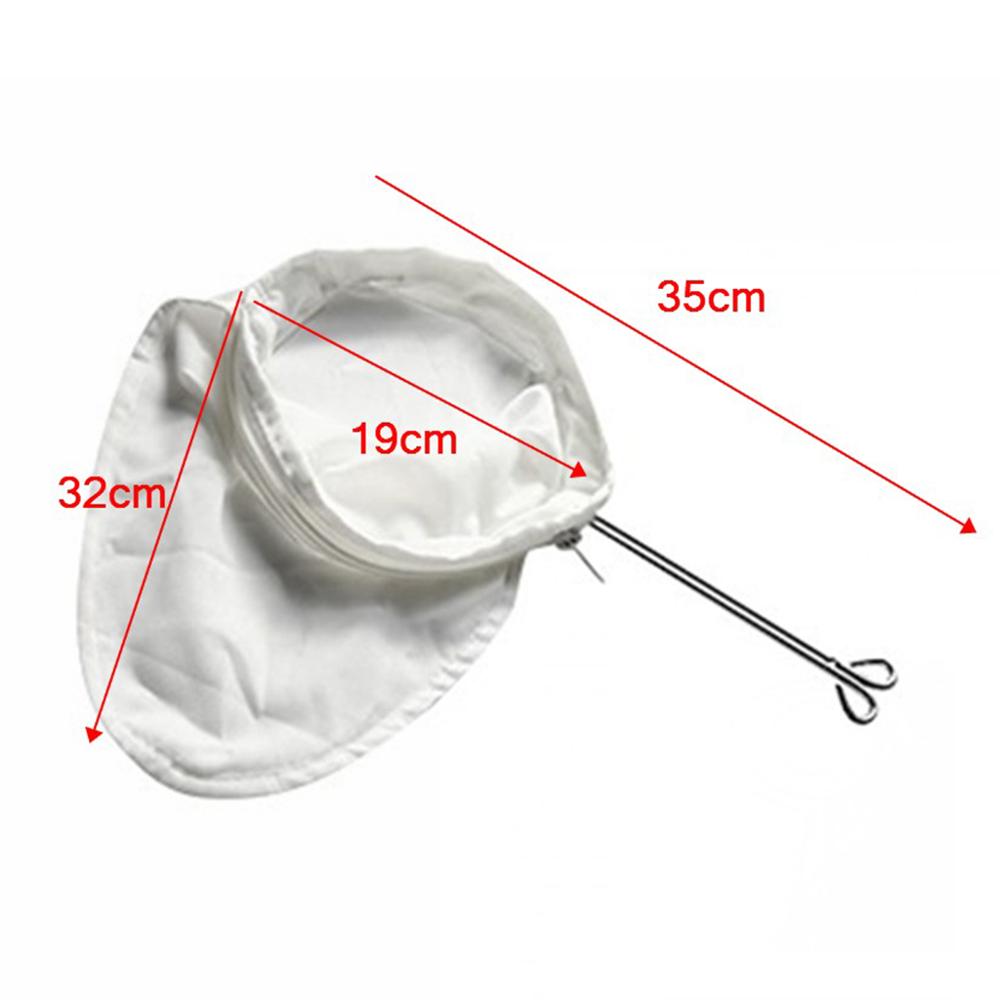 Reusable Fabric Mesh Filter Nut Milk Bag Colander Strainer for Soybean Juice Herb Tea Cold Brew Drip Coffee Filter Kitchen Tool