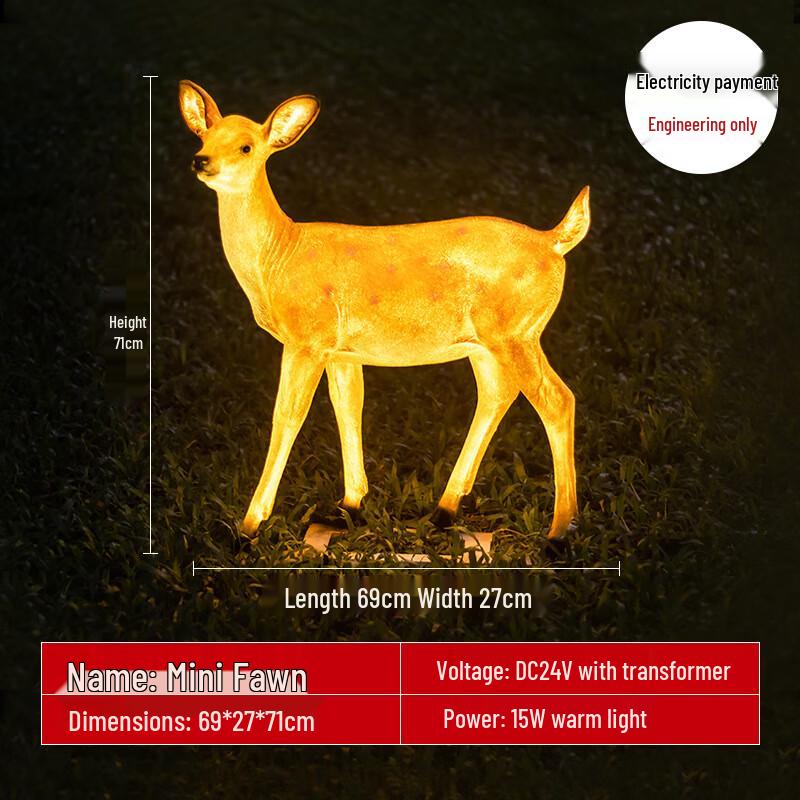 HEIXIE Luminous Sika Deer Landscape Light