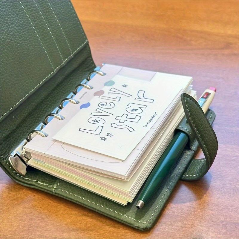 1pc Portable Olive Green M5 Notepad Durable & Thickened with Spiral Binding Small Notepad, Schedule & Notebook for Daily Organization