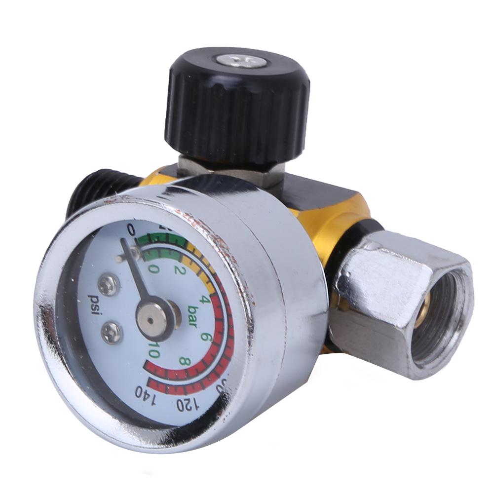 Pressure Regulator 0-10barCelsius0-140psi Aluminum Alloy Valve 1Celsius4inBSPP Inlet Outlet Connector