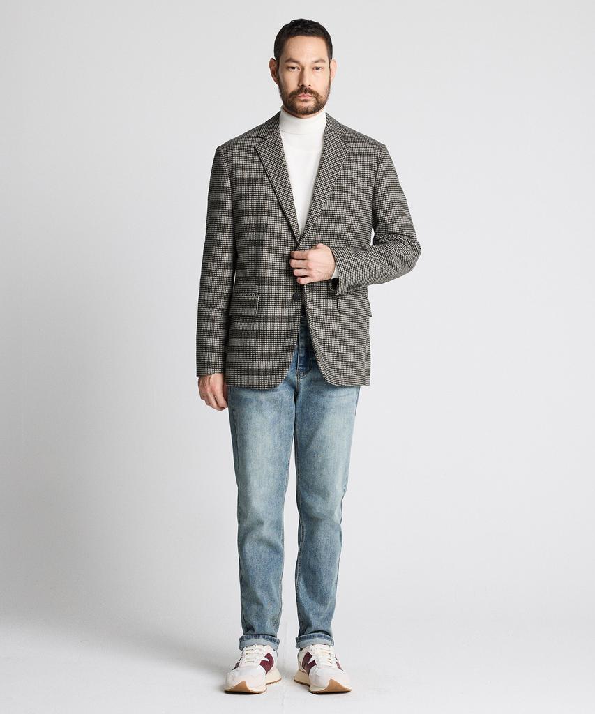 STCO Diems Hounds-Tooth Wool Jacket_Khaki (Classic Fit)_Djavd04Cck