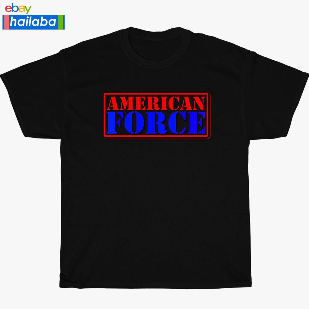 New American Force Logo Black/Navy/Sport Grey/White Men's T shirt S-5XL