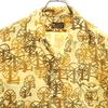 THAI SILK 60s 70s 100% Silk Vintage Overall Handle Short Sleeve Open Collar Shirt Men's Used