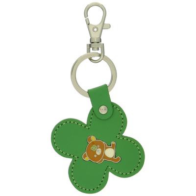 [Ushikubo Crafts] Porte-clés en cuir Rilakkuma Motif trèfle - Rilakkuma GR RK-008