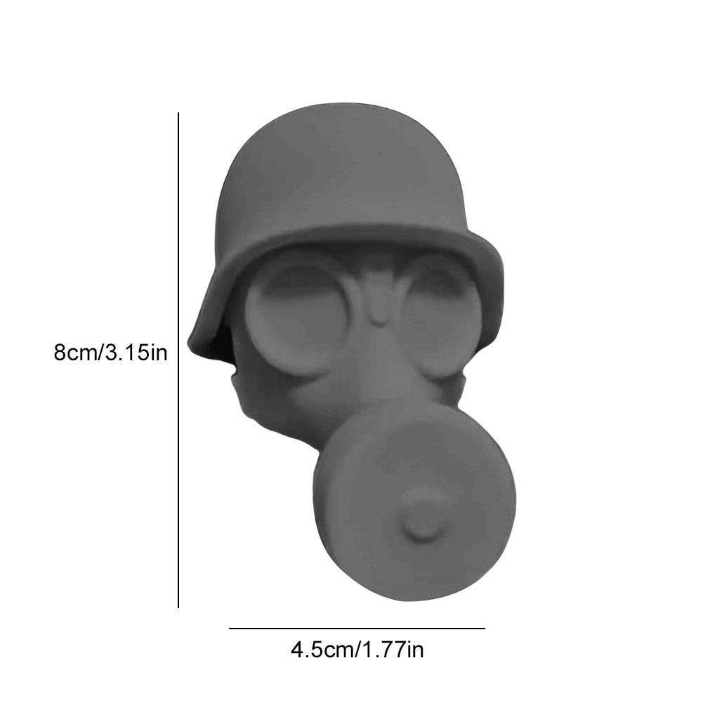 1-5 Stück Lustiger Gasmasken-Flaschenverschluss Kreativer Staubdichter Weinstopfen Wiederverwendbarer Bierdeckel zur Likörkonservierung & Staubdichtung