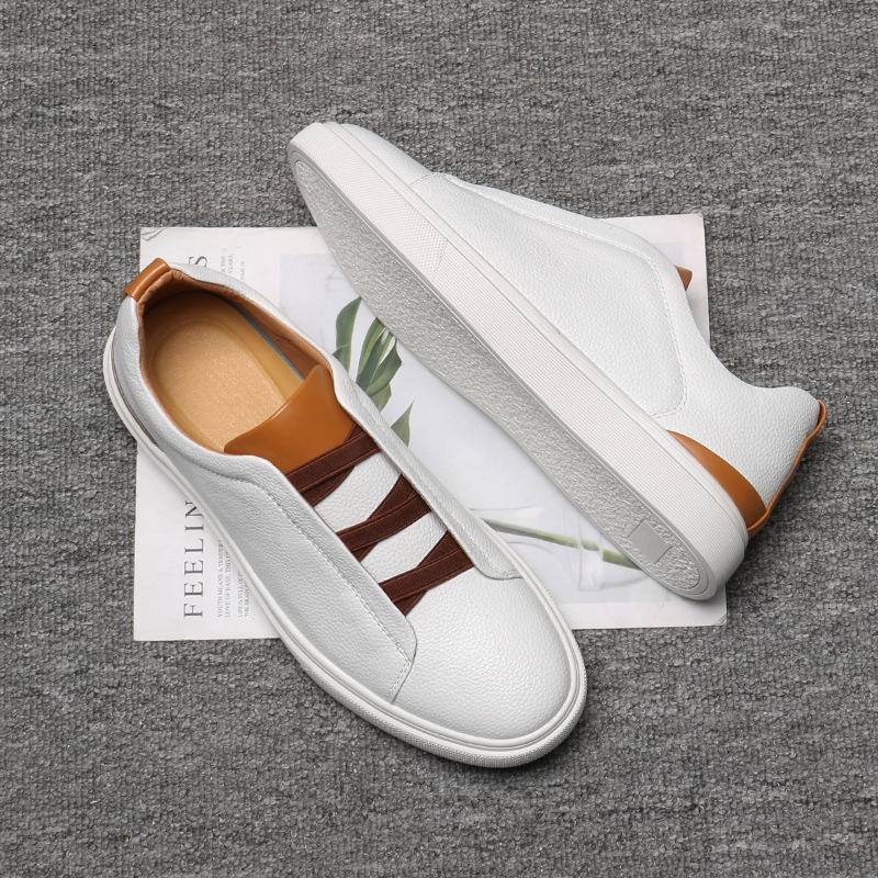 Skate Shoes Round Head Men's Board Shoes British Fashion Trend Casual Sneakers One Pedal Spot