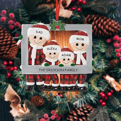 Family Groups Christmas Pendant Ornament DIY Name Decor Gift Personalized 2022 Family Xmas Tree Decoration