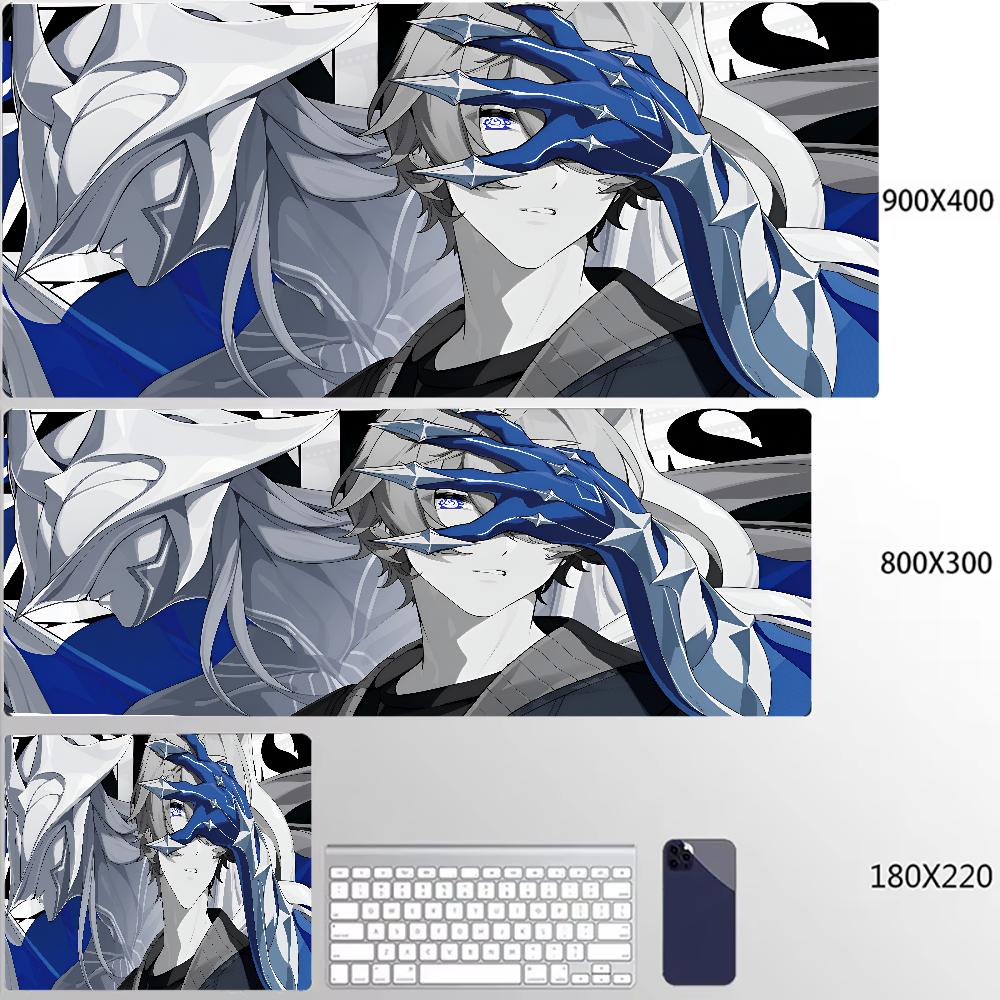 New Design Zenless Zone Zero Mouse Pad Ye Shunguang Remielle Sigrid XXL Large Mousepad Keyboard Pad Desk Mat Keyboard Mats
