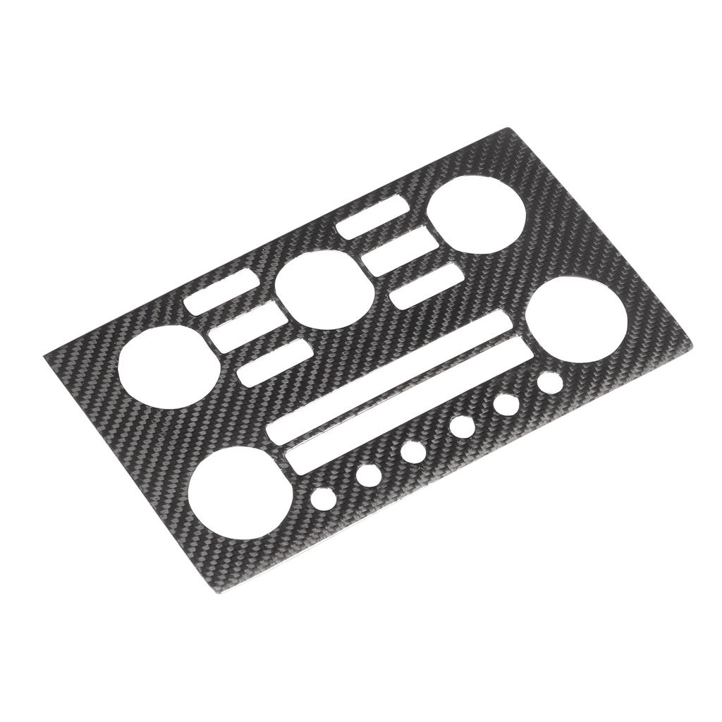 Carbon Fiber Central Control Air Conditioning Panel Sticker Cover Trim Replacement for Nissan GTR R35 2008‑2016