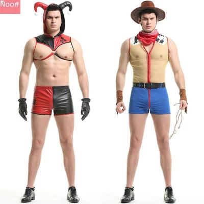 Erkek Cosplay Kostümleri: Sahne ve Eğlence Parkı için Seksi Maskeli Balo ve Performans Kıyafetleri