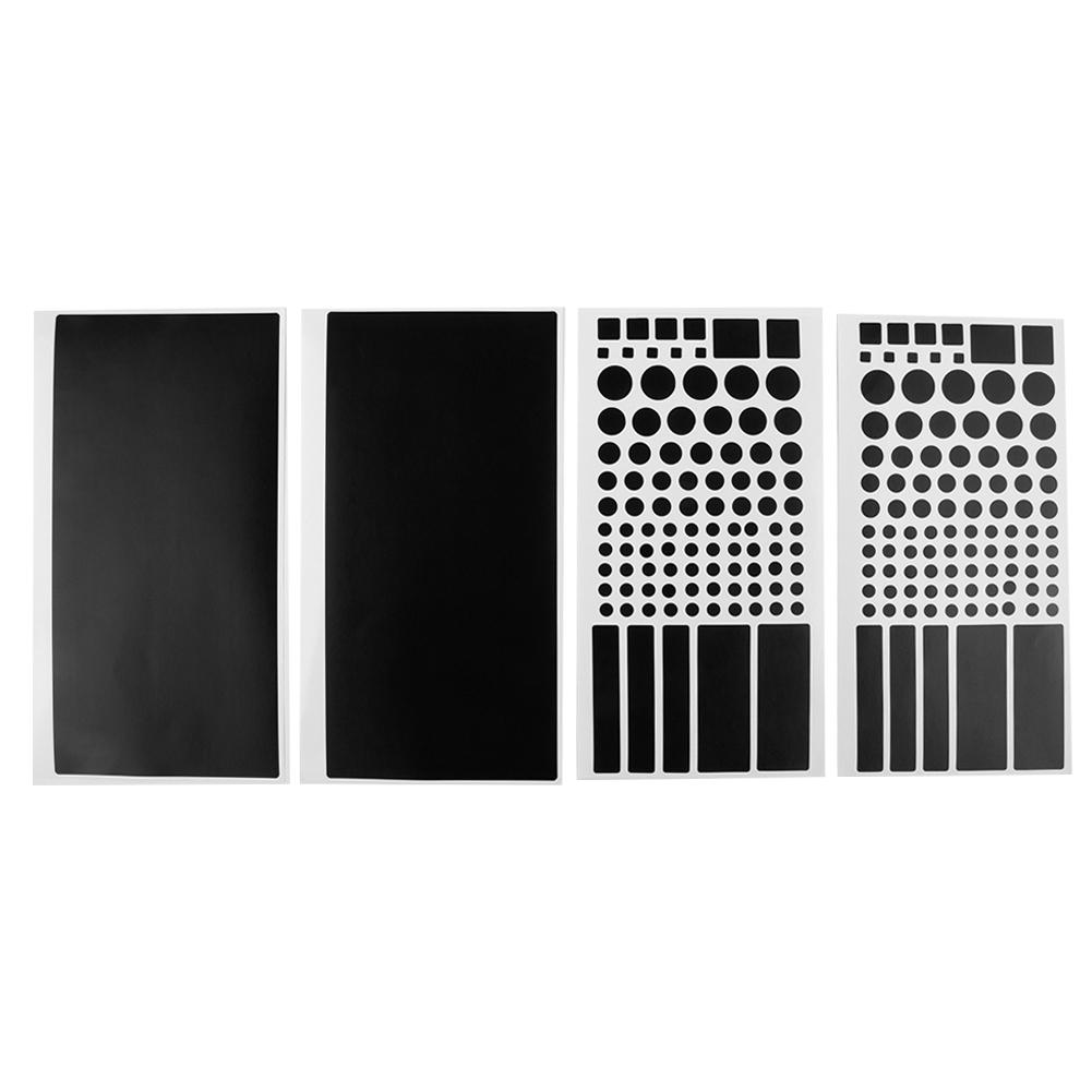 4 pezzi fai da te adesivi per auto LED per bloccare la luce in PVC, foglio di oscuramento della luce, adesivi di copertura LED dimmerabili all'80%~100%
