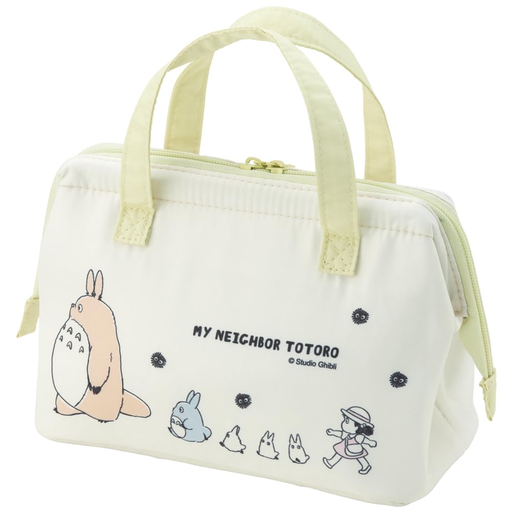 Skater Insulated Lunch Bag with Clasp Closure for My Neighbor Marching Design KGA1-A Women, Ghibli, Totoro,
