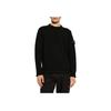 STONE ISLAND Lambs Wool Crewneck Black Men Tops 8115568A3-V0029