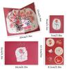 Surprised 3D Greeting Card Pop Up Love with Envelope Blessing Card Rose Valentine's Day Card Wife Girlfriend Gift