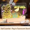 Acrylic Fluorescent Mini Display Board for Ads & Messages