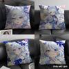Cute Furina Genshin Impact Cushion Cover Natural Linen Organic Fabric Double-Sided Printing Sofa Home Decor Gift Pillow Case