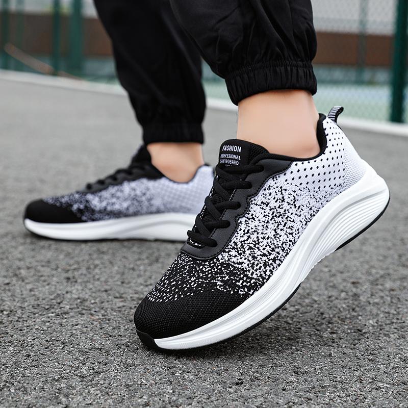 Shoes Man Thick Soled Summer Versatile Outdoor Jogging Training Breathable Platform Shock-absorbing Comfort Casual Mesh Shoes