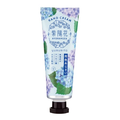 Global Product Planning Yururito Hydrangea Hand Cream Gift Set of 2, 40mL (Rainy Hydrangea and Rainbow Hydrangea)