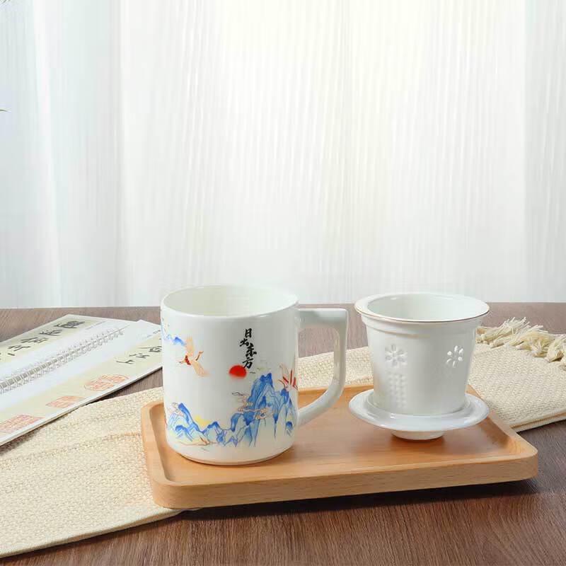 Zankang Rising Sun Ceramic Office Cup Set