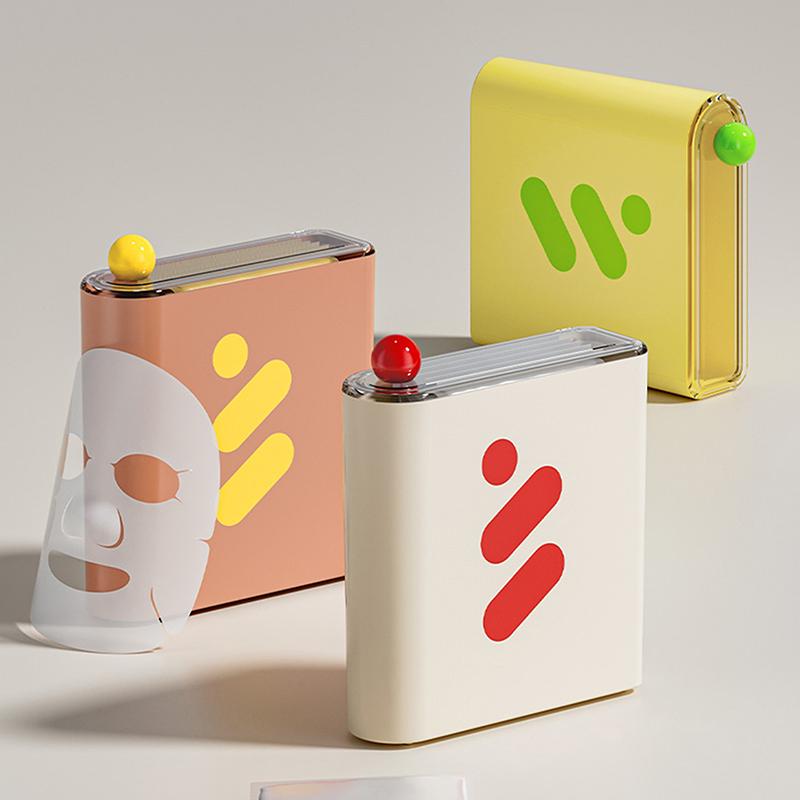 Sheet Mask Storage Box Home Refrigerator Facial Mask Fresh-Keeping Box Dust Cosmetics Organizer Box Sealed Moisturizing Box