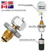 Gas Stove Connector Tank Head Adapter Portable Propane Tank Adapter Copper Camping Bottle Propane Transfer Nozzle for BBQ Picnic