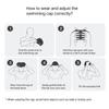 Women Man Waterproof Flexible Silicone 3D Pool Hat Hair Protections Swim Pool